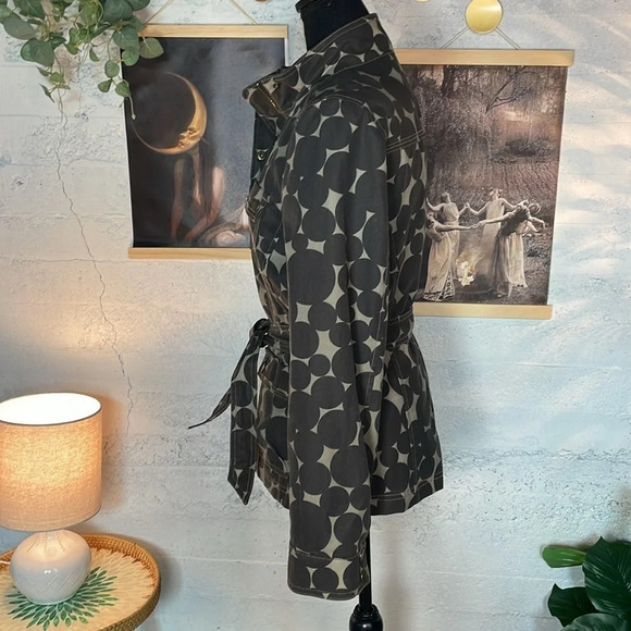 Boden waxed cotton utility jacket with tie waist size 6 - Picture 4 of 10